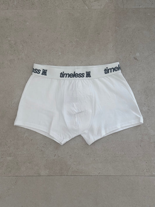 timeless white boxers