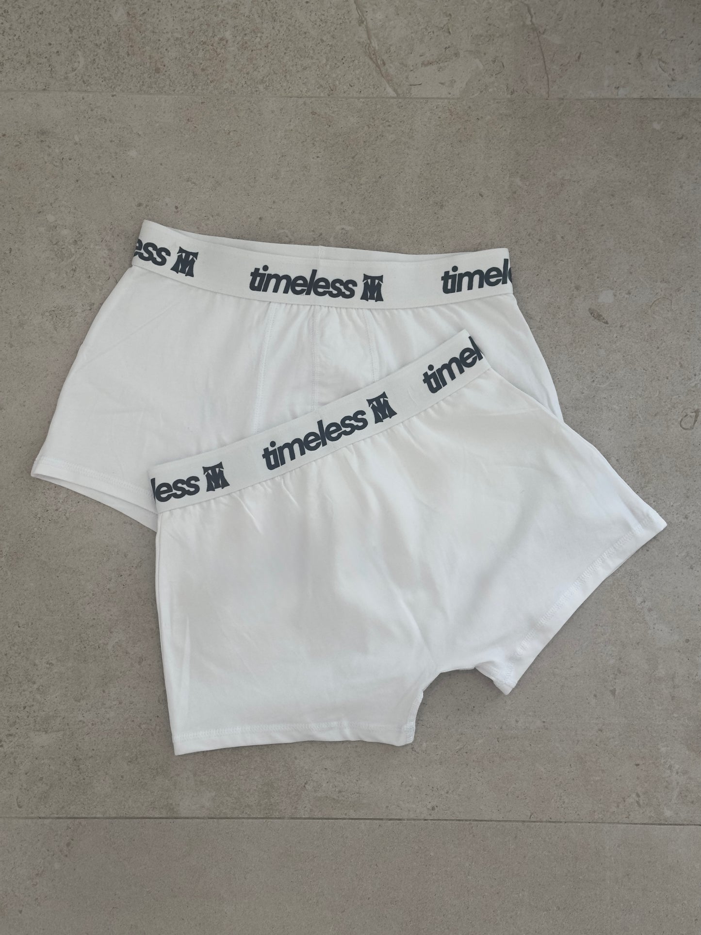 timeless white boxers